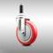 Service Caster 5 Inch 316SS Red Polyurethane Wheel Swivel 3/4 Inch Expanding Stem Caster SCC-SS316EX20S514-PPUB-RED-34 - alternate 1